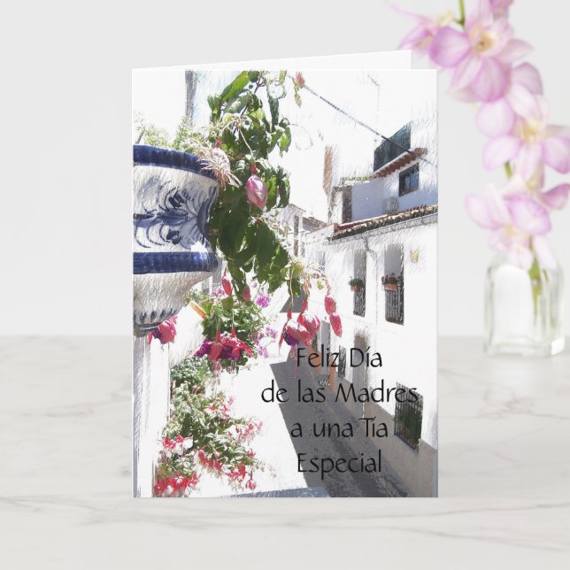 Spanish Mother's Day Card (Orchid)