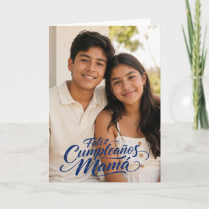 Spanish Mum Birthday Photo Card