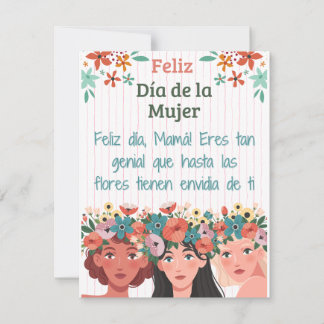 Spanish Mum Happy Women's Day Card