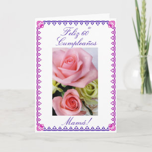 Spanish: Mum's 60th Birthday Card