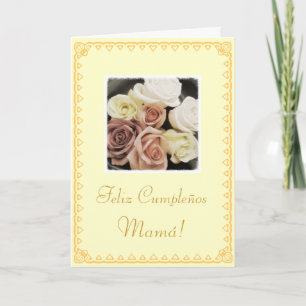 Spanish: Mum's birthday Cumpleanos / Mama Card