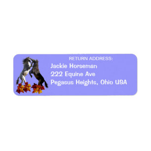 Spanish Mustangs Equine Return Address Labels