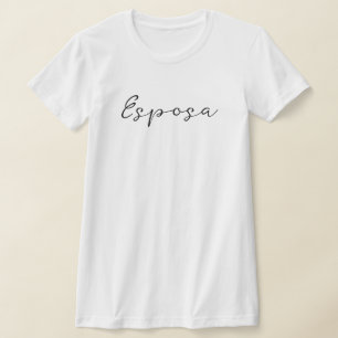 Spanish name Esposa (Wife) Simple, Elegant T-Shirt