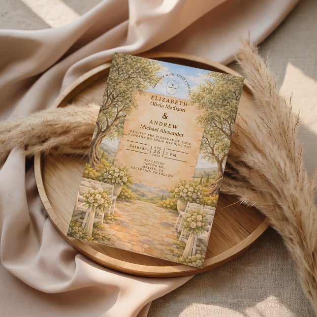 Spanish Olive Grove Wedding Invitation (Creator Uploaded)