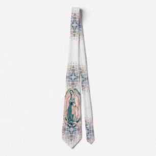 Spanish Our Lady of Guadalupe Virgin Mary Catholic Tie