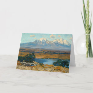 Spanish Peaks, CO   Charles Partridge Adams Card