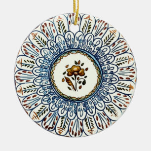 Spanish Plate Ceramic Tree Decoration