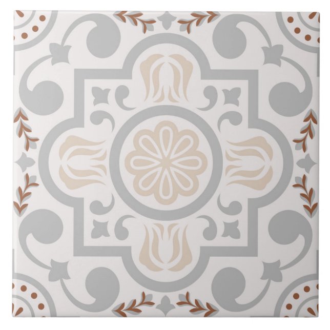 Spanish Portuguese Boho  Tile (Front)