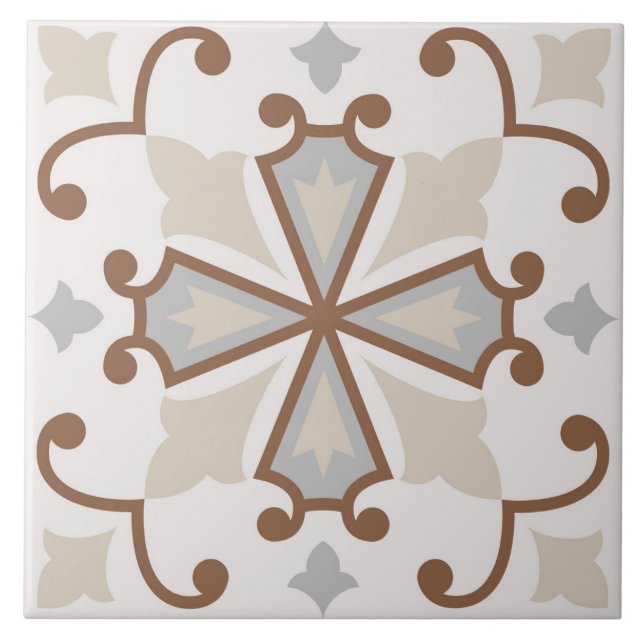 Spanish Portuguese Boho  Tile (Front)