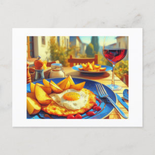 Spanish Potato Omelet,  Postcard