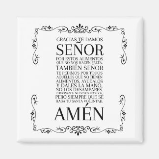 Spanish prayer magnet