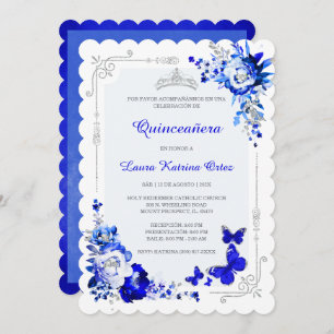 Spanish Quince Royal Silver Invitation