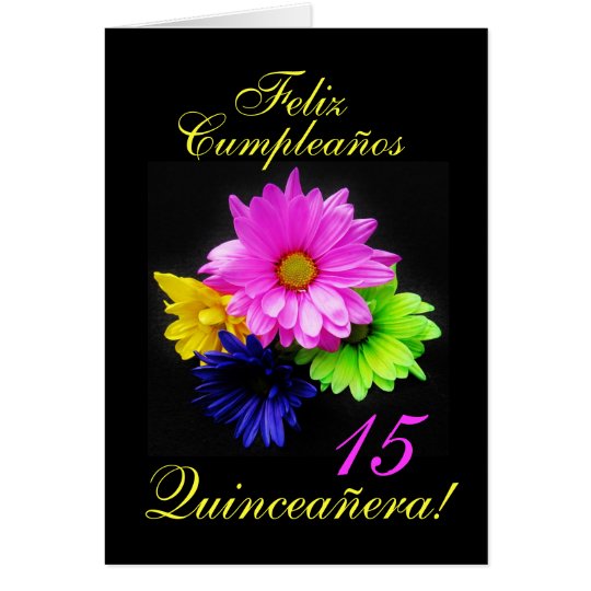 Spanish: Quinceanera 15 y.o. B-day Card
