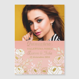 Spanish Quinceanera Save the Date Reserva la Fecha