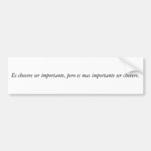 Spanish Quotes Bumper Sticker