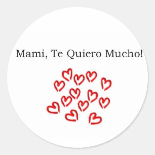 Spanish Quotes Classic Round Sticker