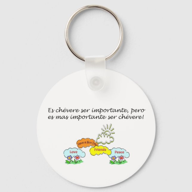 Spanish Quotes Key Ring (Front)