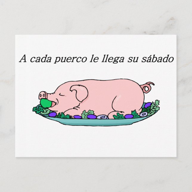Spanish Quotes Postcard (Front)