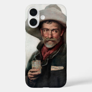 Spanish Ranchero Cowboy in Old West Saloon iPhone 16 Case