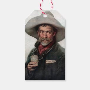 Spanish Ranchero Cowboy in Old West Saloon Gift Tags