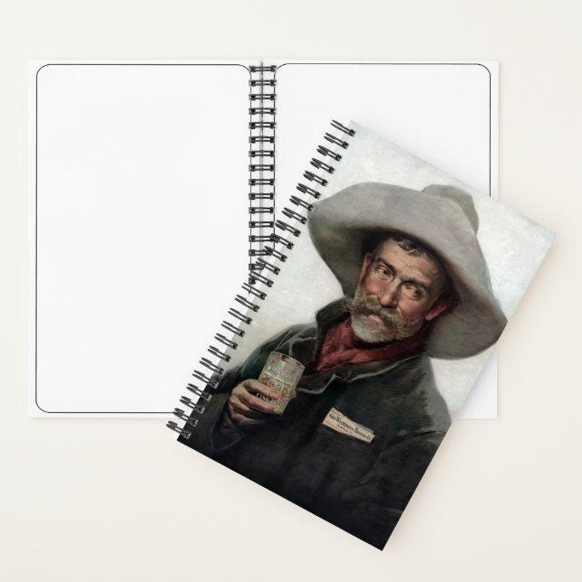 Spanish Ranchero Cowboy in Old West Saloon Notebook (Inside)