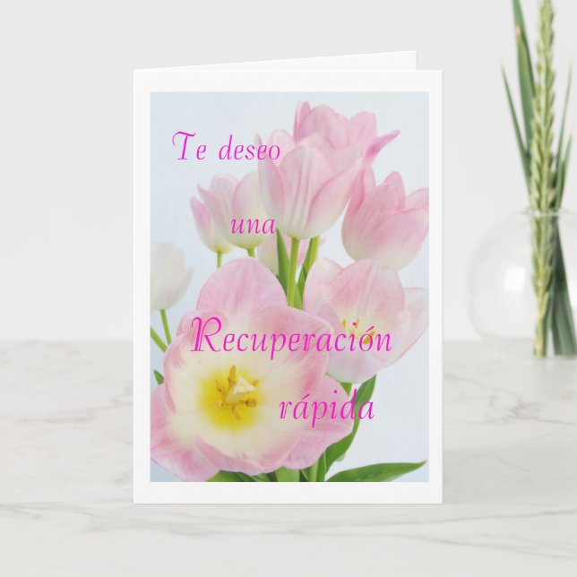 Spanish: Recuperación / Get well Card (Front)
