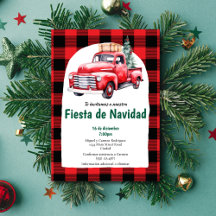 Spanish Red Fiesta de Navidad Christmas Party