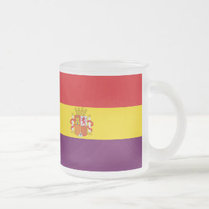 Spanish Republican Flag - Bandera República Espa Frosted Glass Coffee Mug