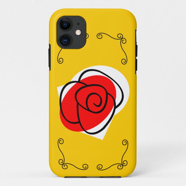 Spanish Rose Corners iPhone 5 case (Back)