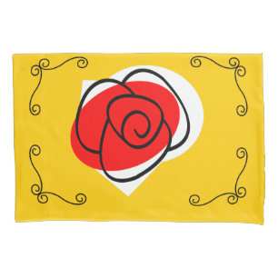 Spanish Rose Corners pillowcase single