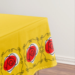 Spanish Rose Corners tablecloth 60 x 84