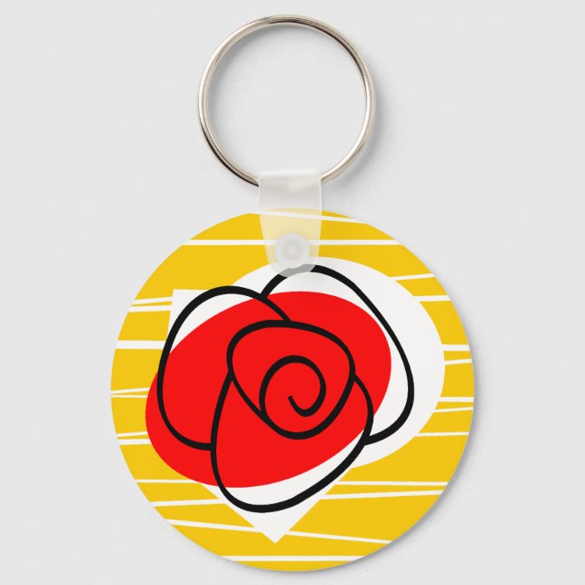 Spanish Rose keychain (Front)