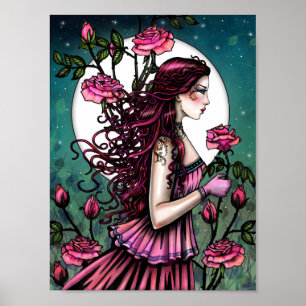 Spanish Rose Mystical Fantasy Art Molly Harrison Poster