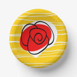 Spanish Rose Paper Plate