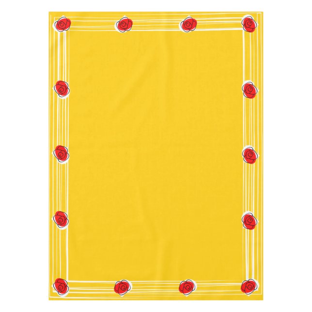 Spanish Rose tablecloth 52 x 70 (Front)