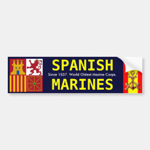 SPANISH ROYAL MARINES BUMPER STICKER