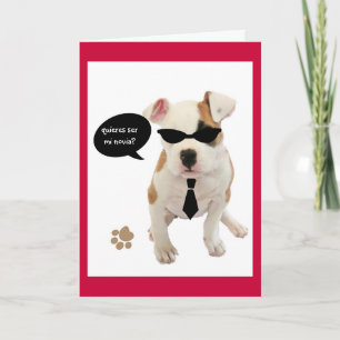 Spanish: San Valentin Hot pup Holiday Card