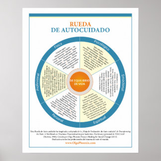 Spanish Self-Care Wheel Poster