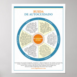 Spanish Self-Care Wheel Poster