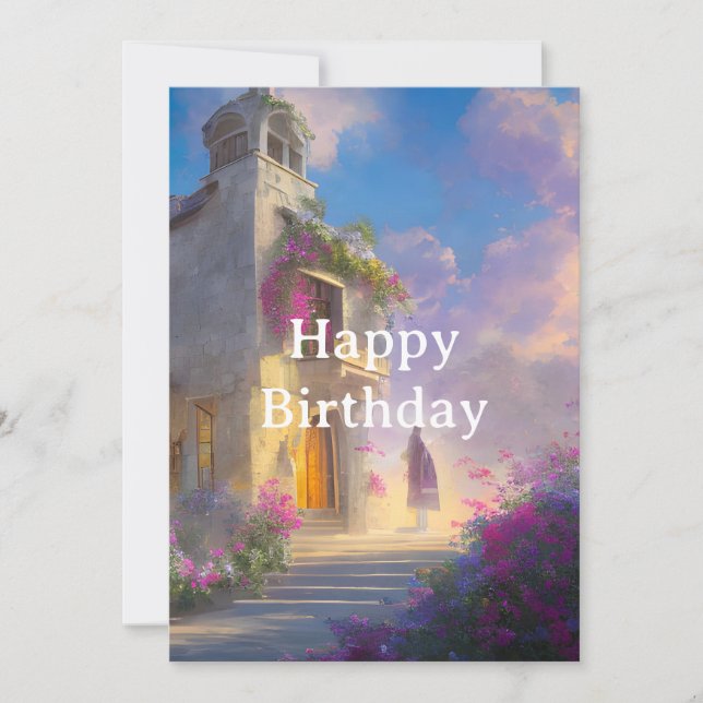 Spanish Serenity Birthday Card (Front)
