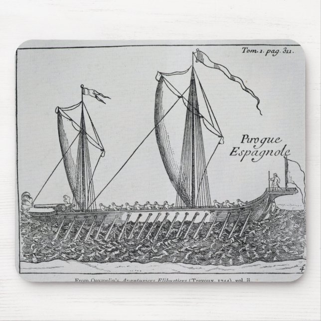 Spanish Ship' Mouse Mat (Front)