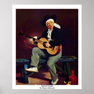 Spanish Singer By Manet Edouard Poster