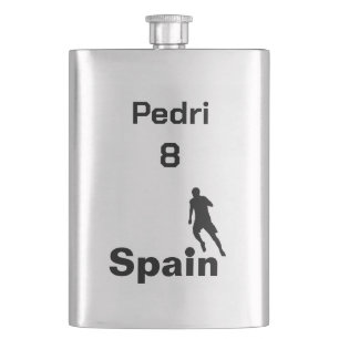 Spanish Soccer, customisable Hip Flask
