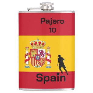 Spanish Soccer, customisable Hip Flask