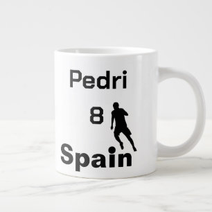 Spanish Soccer, customisable Large Coffee Mug