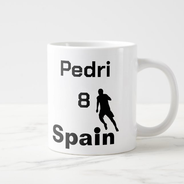 Spanish Soccer, customisable Large Coffee Mug (Right)