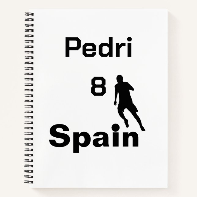 Spanish Soccer, customisable Notebook (Front)