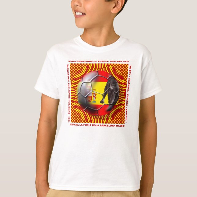 Spanish soccer futbol winners shirt (Front)