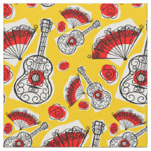 Spanish Souvenirs Big Small fabric small print
