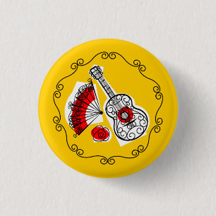 Spanish Souvenirs Border button round